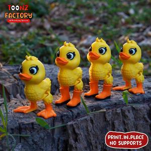 PRINT IN PLACE FLEXI DUCK WITH BOOTS
