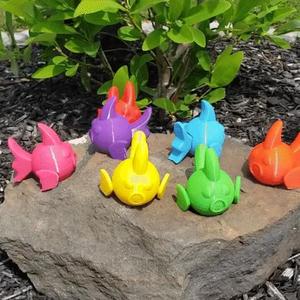 Wiggle Fish Fun Flexi Fin Goldfish Toy Print In Place