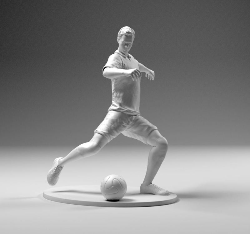 Footballer 02 Footstrike 07 STL