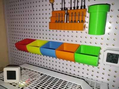 Pegboard Storage Boxes (16mm-6mm and 25mm-6mm)