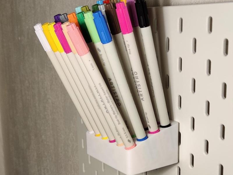 Skadis acrylic pen set holder – Ø10.5 mm