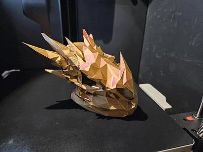 Low Poly Dragon Skull