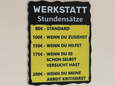 Funny Workshop Sign