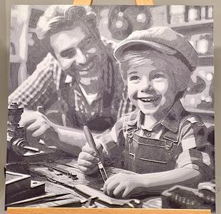 Tinkering in the shop with dad #3