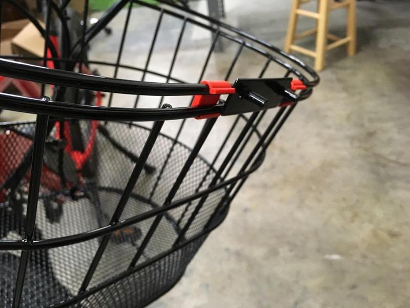 ColorBasket anti-pop clip Bike Wire Basket handle Clip