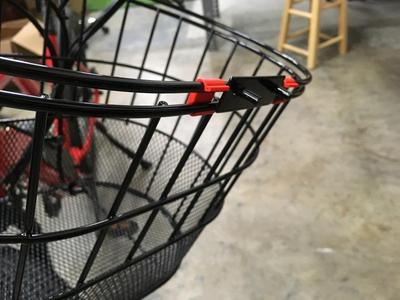 ColorBasket anti-pop clip Bike Wire Basket handle Clip