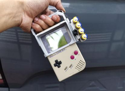 CYBER-BOY Gameboy hood and handle + Spare Battery Holder