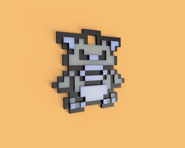 Retro Series – Pokemon Keyring – Ground