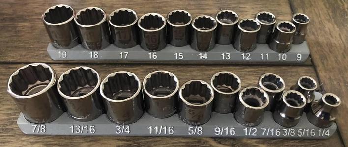 Rectangular Socket Organizer – 3/8″ Drive, Craftsman