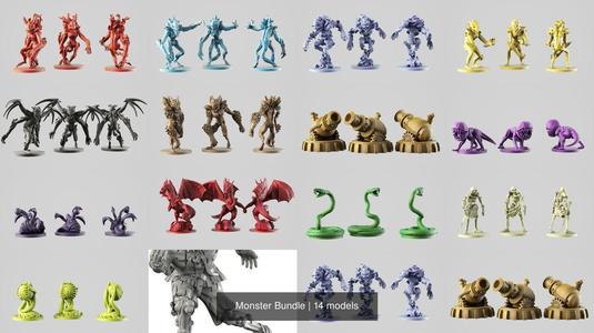 Monster Bundle 3D Model Collection