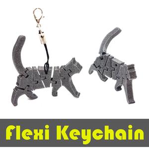Flexi Articulated Keychain – Cat
