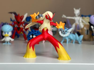 Blaziken (Pokemon) 6 Colors 65mm tall