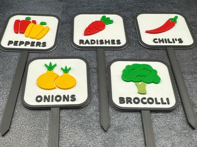 Vegetable Plant/Seed Markers – Set 2