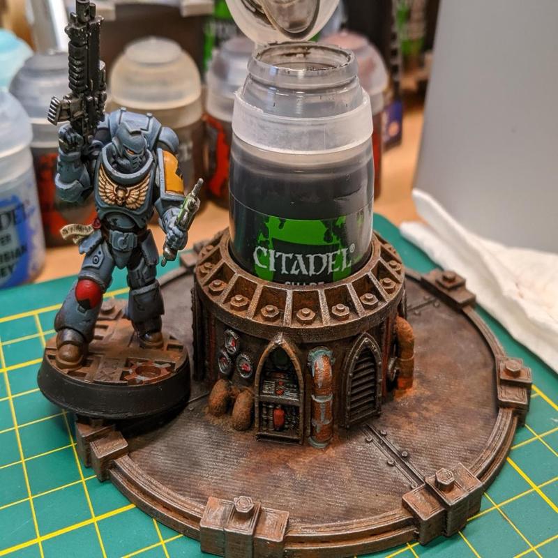 Themed Citadel Paint Holder - 40k Style