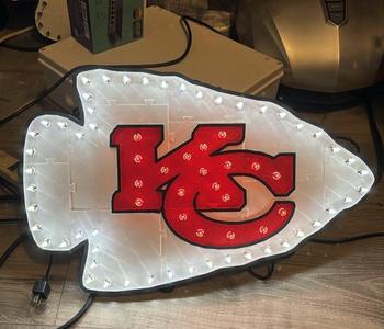 Lighted Chiefs Arrowhead