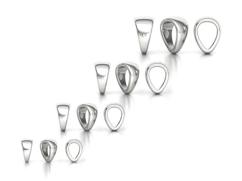 Tapared Bails Classic Bails PACKAGE for Pendants Necklaces v4