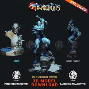 Panthro Thundercats STL files 3D printing collectibles fanarts by CG Pyro