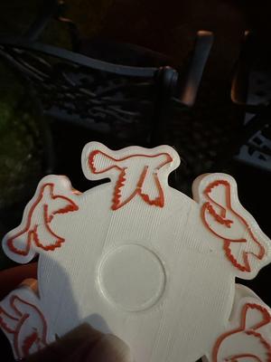 Bird zoetrope fidget spinner