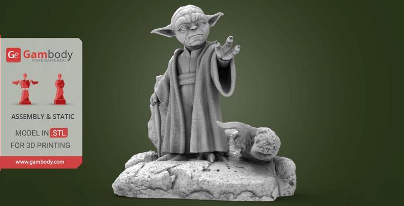 Master Yoda 3D Printing Figurine | Assembly