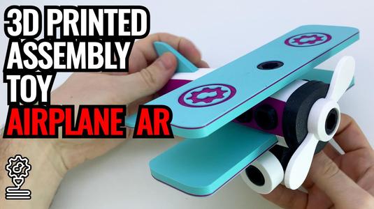 3d printed Assembly Toy Airplane Air Race