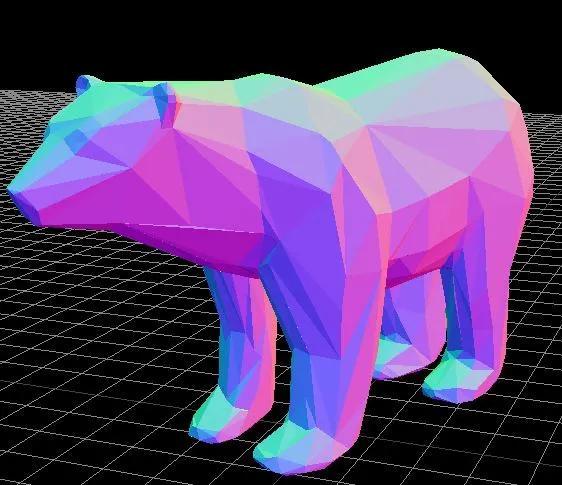 Low Poly Polar Bear
