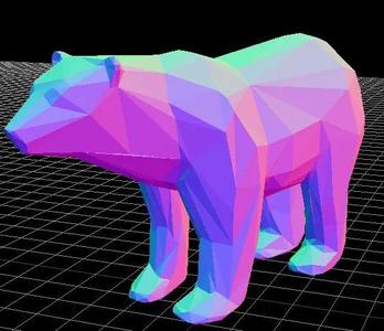 Low Poly Polar Bear