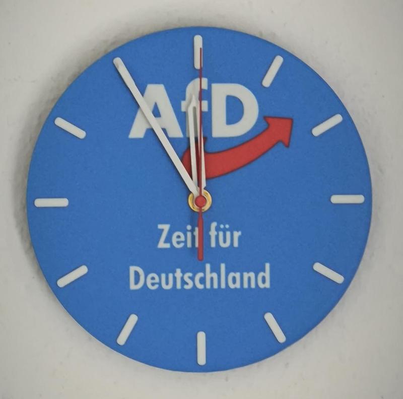 AfD Wanduhr