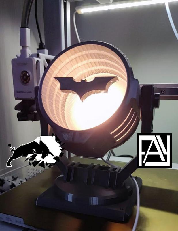 Suspended Batsignal with LED kit 001