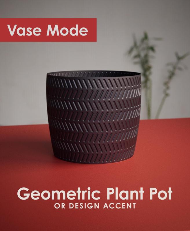 Geometric Plant Pot (Vase Mode)
