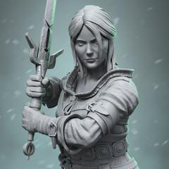 Ciri 3D Printing Figurine | Assembly
