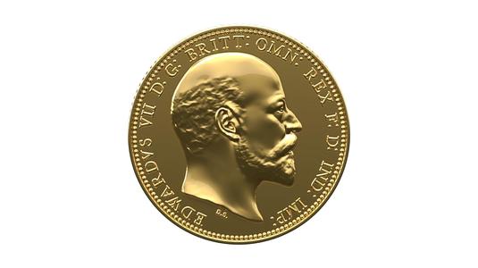 Sovereign Edward VII Gold Coin