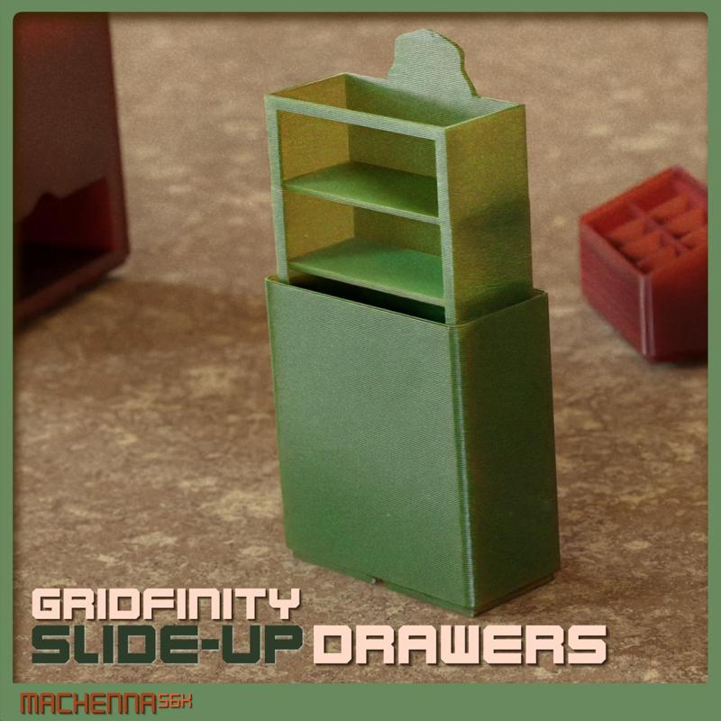 Gridfinity | Slide-Up Drawer