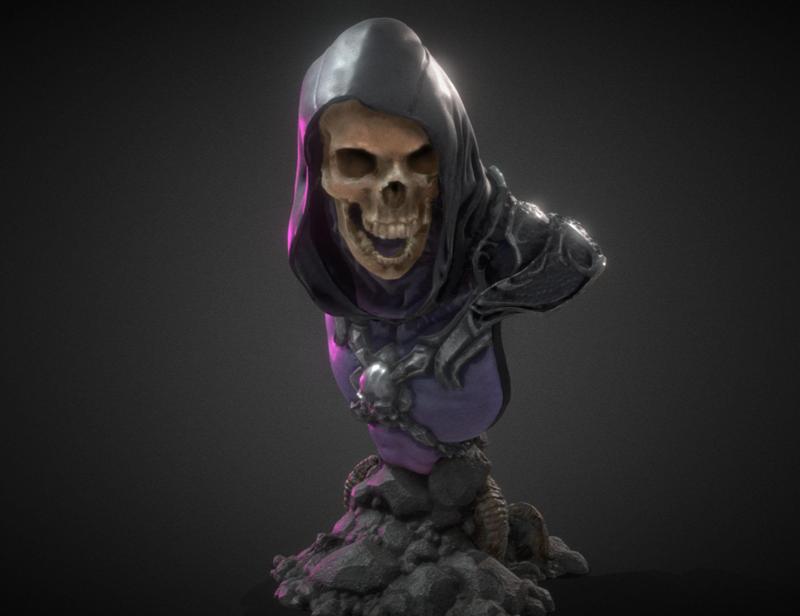 Skeletor bust