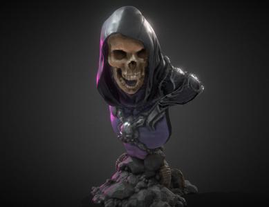 Skeletor bust