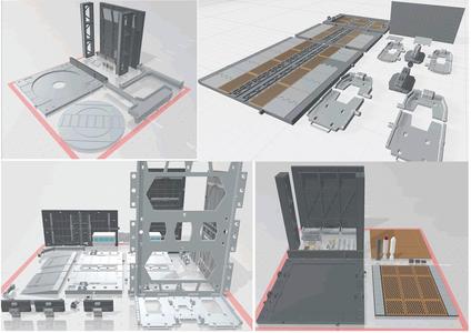 -MHB01-04C- Mech Hangar Bay HG Bundle Set 3D print model files