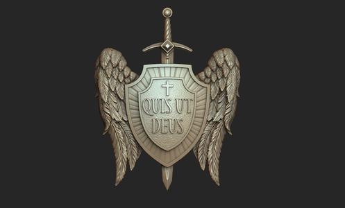 Archangel Michael Shield Pendant