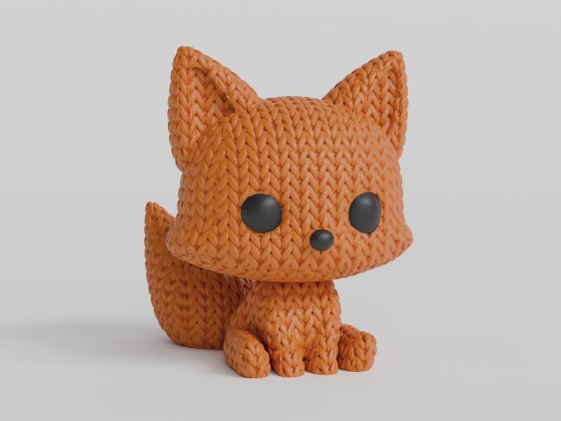 Knitted Fox