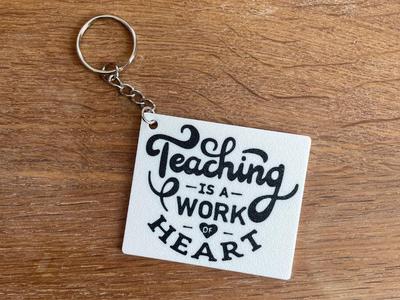Teacher Appreciation Keychain / 2 color / Gift