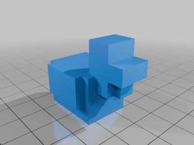 Minecraft chicken sitting down