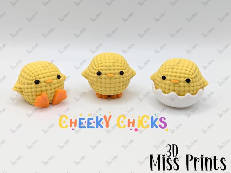 Knitted Little Cheeky Chicks