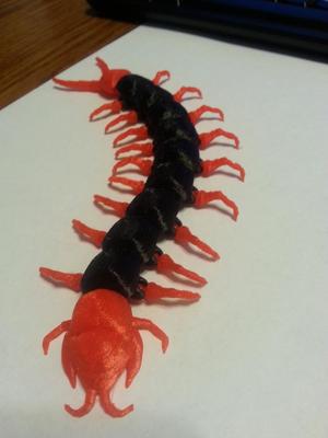 print-in-place articulated centipede