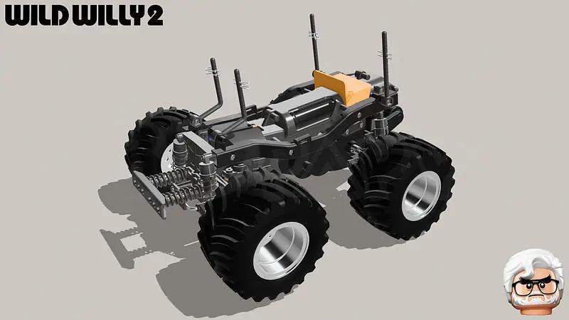 TAMIYA Wild Willy 2 : holder for electronic