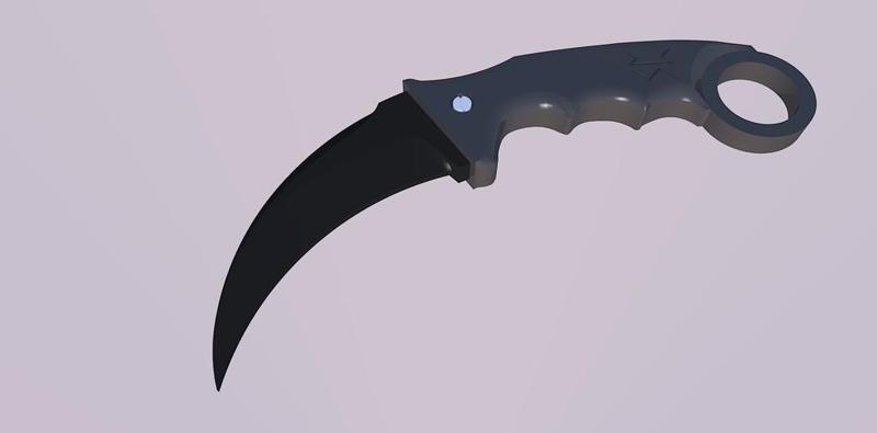 Karambit with blade mold
