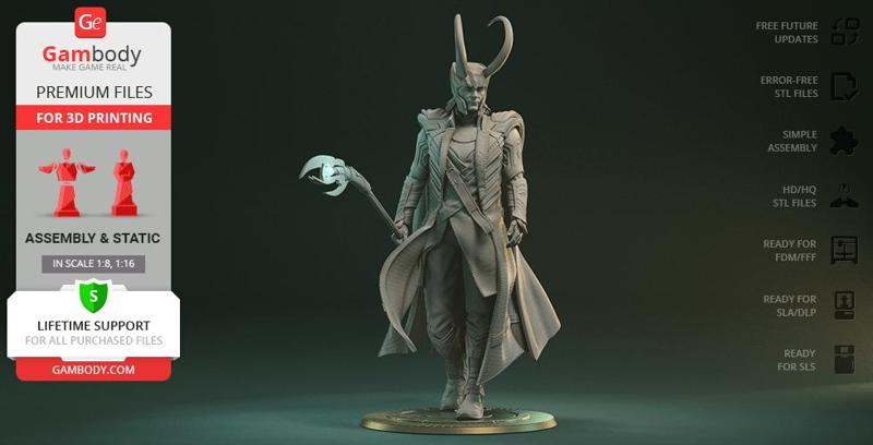 Loki STL Files for 3D Printing | Assembly Model