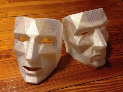 Low Polygon Mask easy breathing
