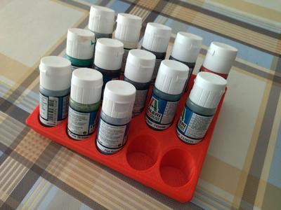 Gridfinity Italeri Paint Holder