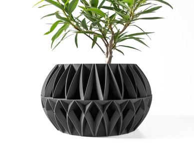 The Oku Planter Pot STL 3D Print File, Digital Download for 3D Printing, Home Decor Planter for Plants & Flowers