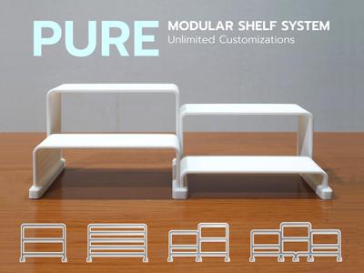 Pure – Customizable Modular Display Shelf