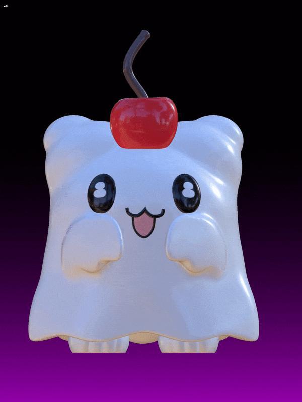 Cute little ghost from sanrio hanamaruobake.stl