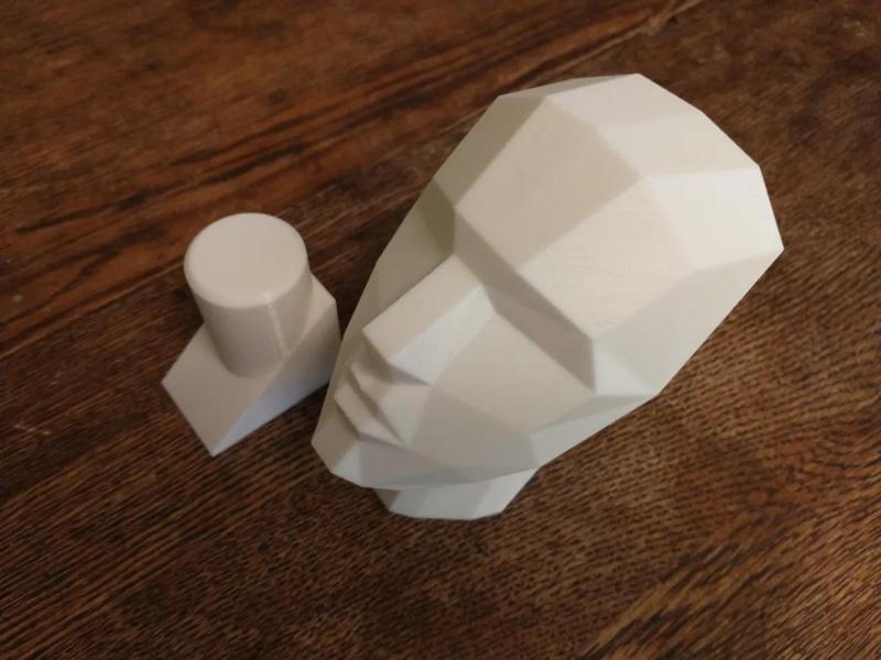 Low-Poly Planar Head
